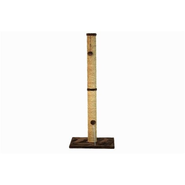 Cat Craft CAT CRAFT COM40SGDCFU 40 in. Sea Grass Scratching Post; Dark Chocolate COM40SGDCFU